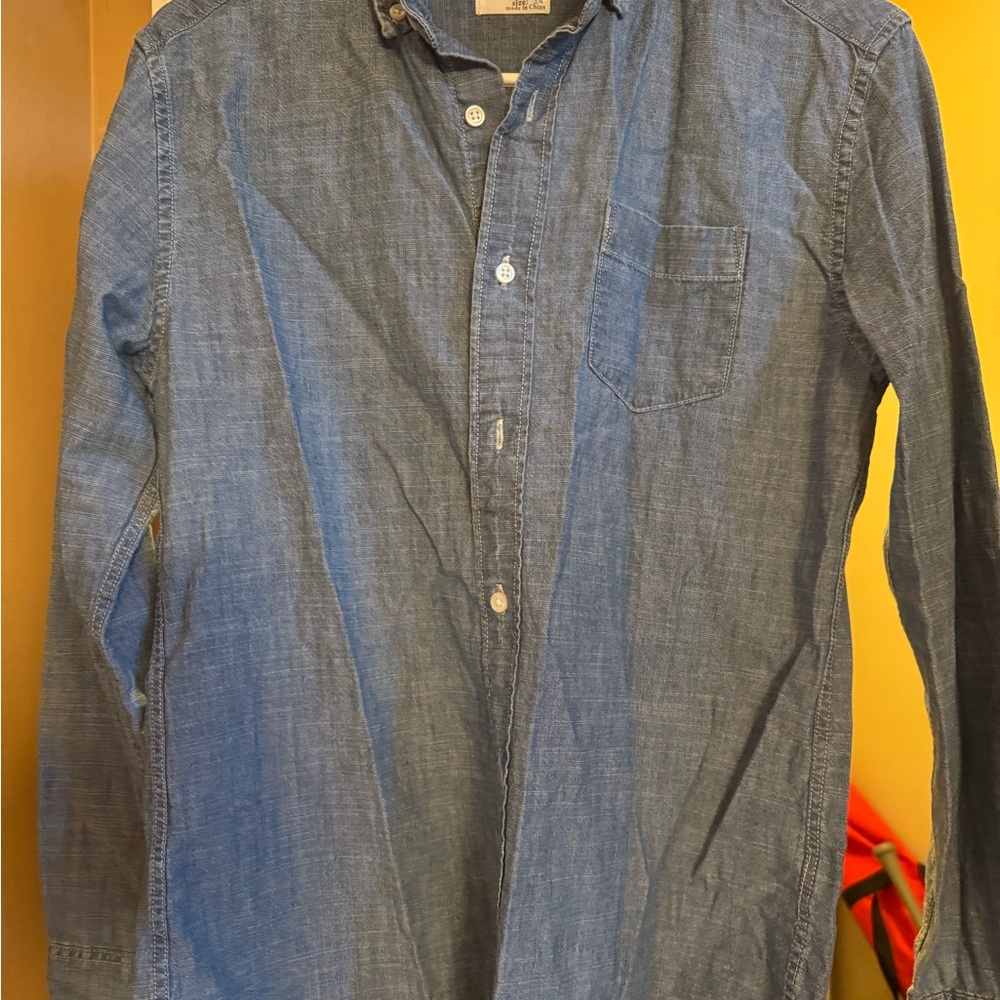 Crewcuts Casual Blue Button Down Shirt